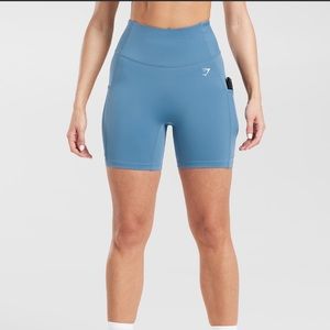 Blue Gymshark shorts